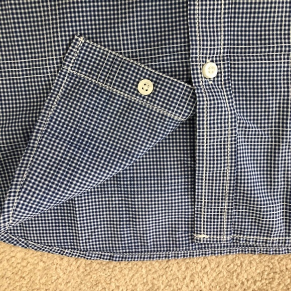 American Rag Cie Mens Slim Fit Plaid Short Sleeve - Large - Picture 9 of 15